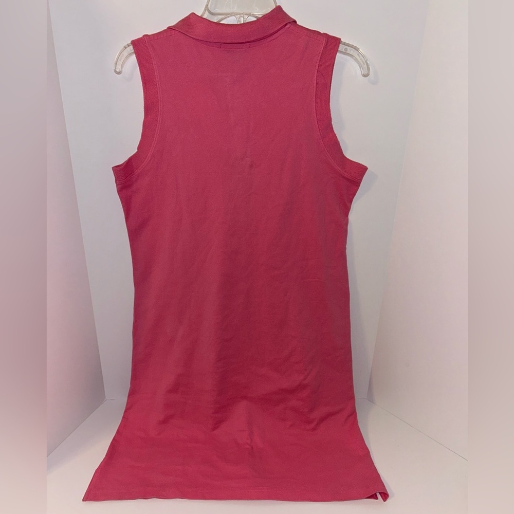 Lilly Pulitzer VINTAGE hot pink polo sleeveless shirt‎ dress womens size Medium - Picture 6 of 7